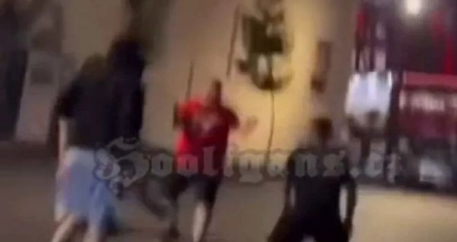 Poljski huligan sam protiv deset Albanaca: Pogledajte epilog okršaja