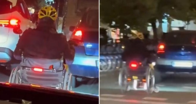 Dostavljač Glova vozi gradom u invalidskim kolicima: ‘Pa on ima i svjetlo kočnice!‘