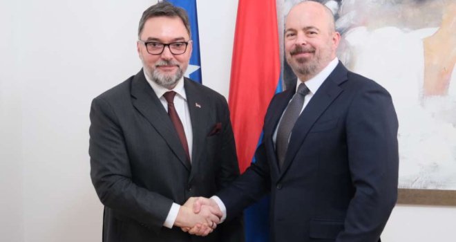 Košarac i Ginkel razgovarali o projektu Južne interkonekcije: Energetska sigurnost prioritet