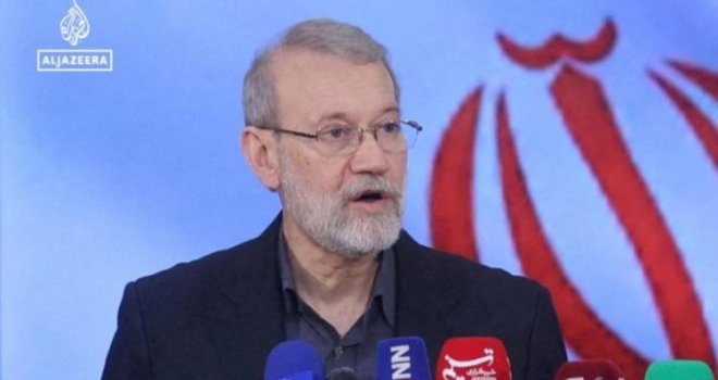 Ukazala se poruka na zvaničnom X nalogu Alija Larijanija