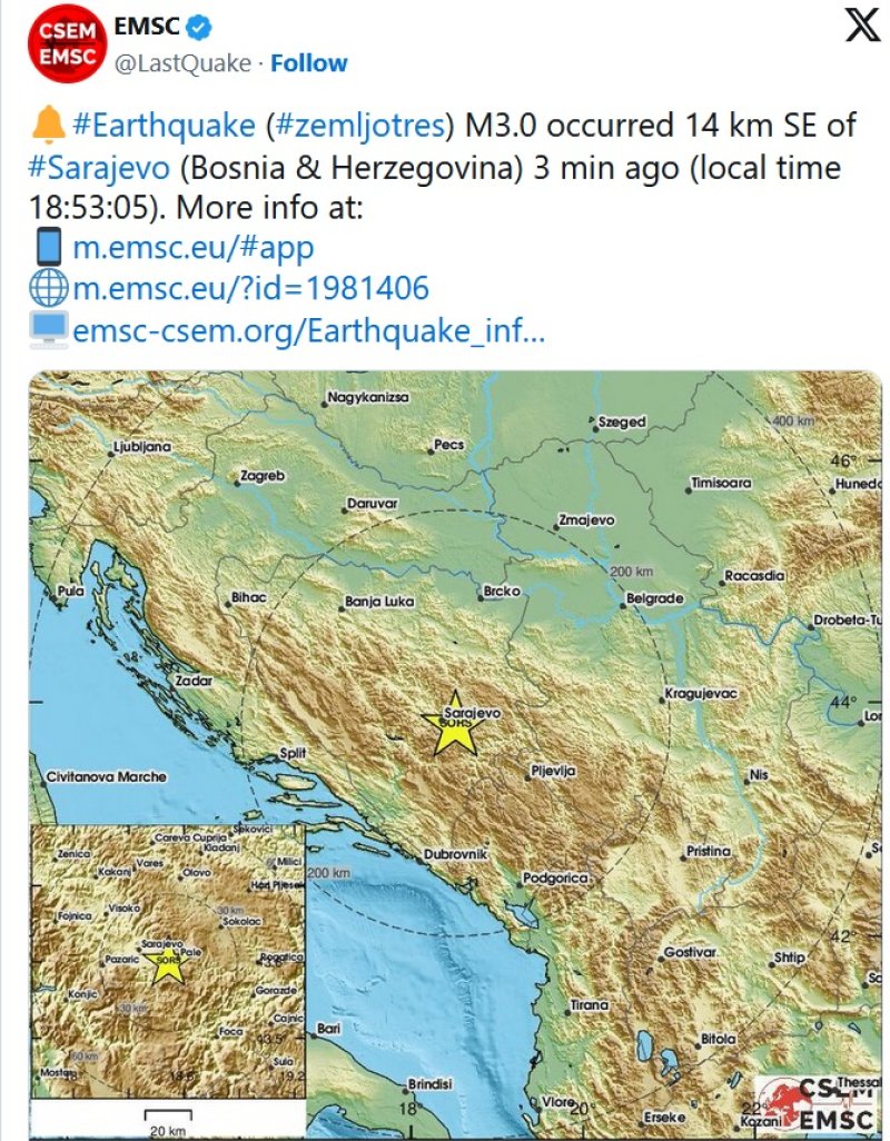 zemljotres-sarajevo