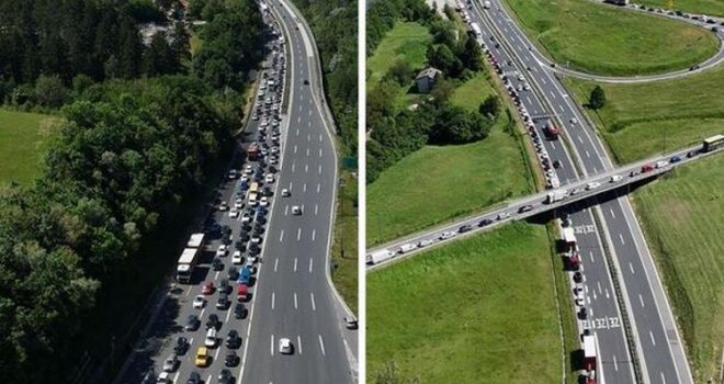 Potpuni haos pred utakmicu sa Sjevernom Makedonijom: Kilometarske kolone na ulazu u Sarajevo