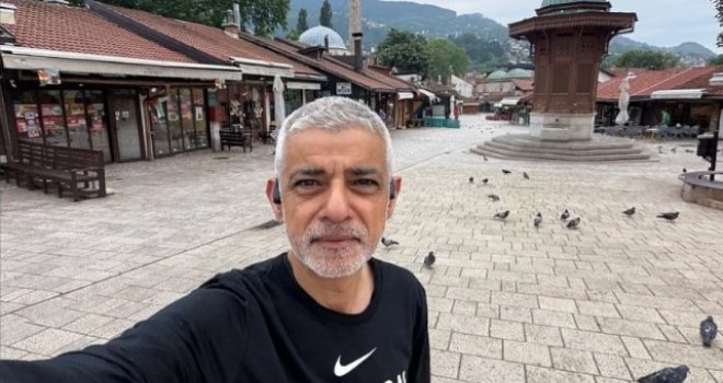 'Ranojutarnje trčanje kroz prelijepe ulice Sarajeva najbolji je reset': Gradonačelnik Londona Sadiq Khan na Baščaršiji