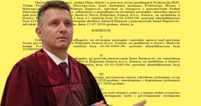 Ko je sudija koji je odbio zahtjev Vlade FBiH i na ulici ostavio 1.500 radnika zeničke Željezare!?