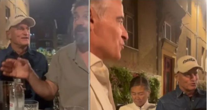 Goran Navojec u sarajevskom restoranu zapjevao pjesmu Miše Kovača: Pridružio mu se Woody Harrelson